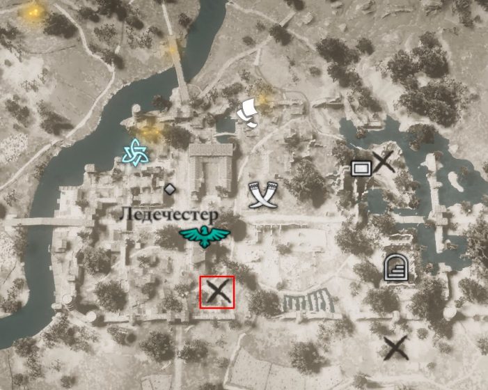 Местонахождение Гнева Скади на карте мира Assassin’s Creed: Valhalla