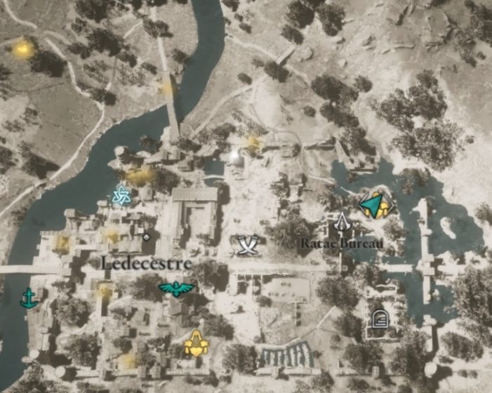 Местонахождение перчаток Незримых на карте мира Assassin’s Creed: Valhalla