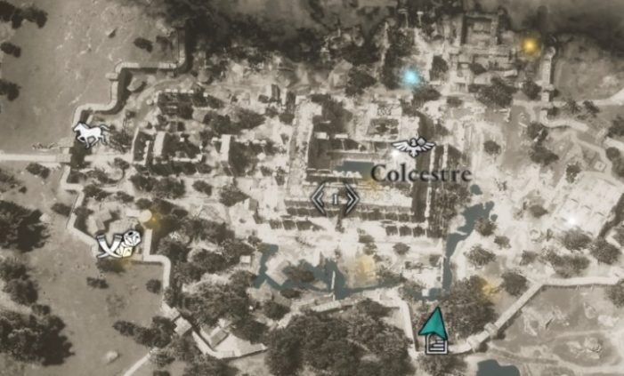 Контора Незримых в Колчестре на карте мира Assassin’s Creed: Valhalla