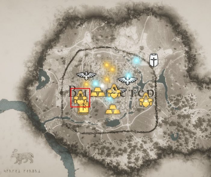 Местонахождение штанов Наставника на карте мира Assassin’s Creed: Valhalla