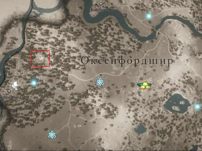 Руины Ли на карте мира Assassin’s Creed: Valhalla