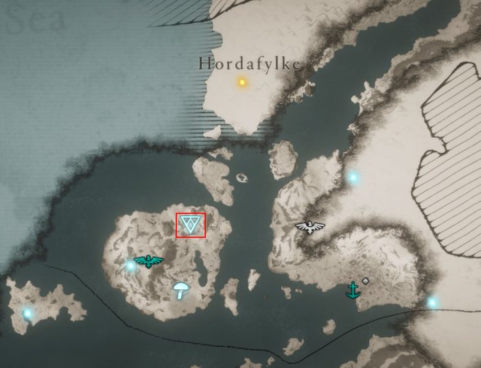 Аномалия в Хордафюльке на карте мира
