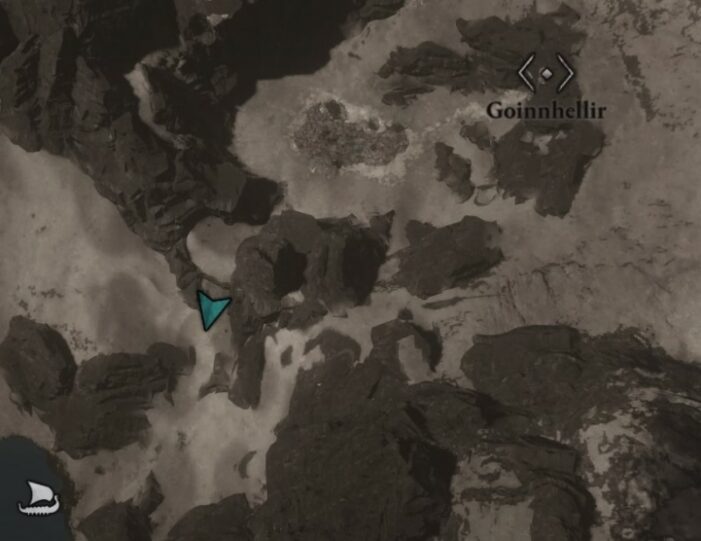 Пещера Гоиннхеллир на карте мира Assassin's Creed: Valhalla