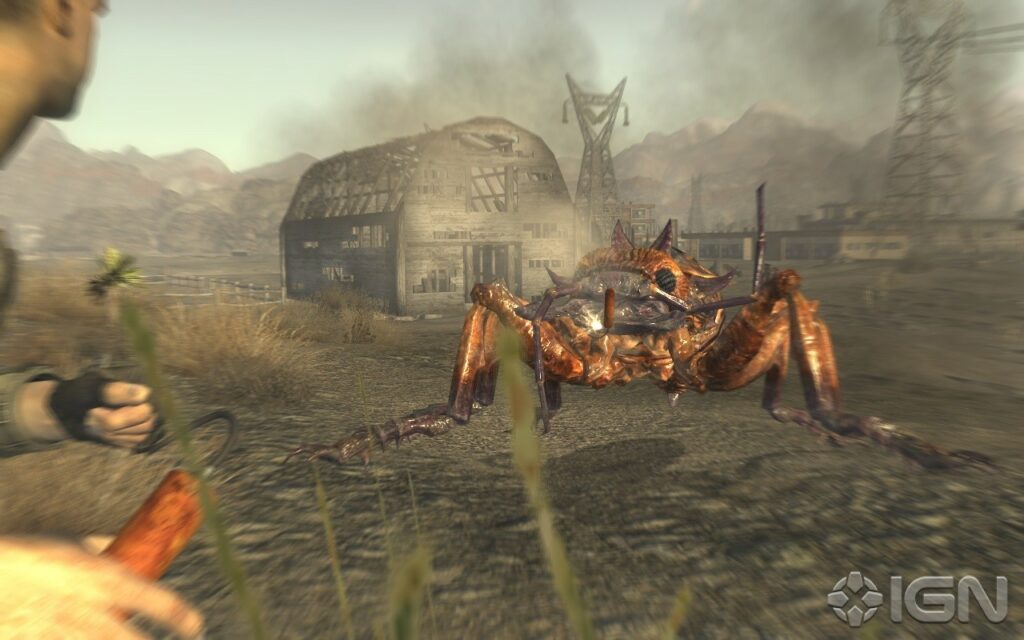 Скриншот боя в игре "Fallout: New Vegas"