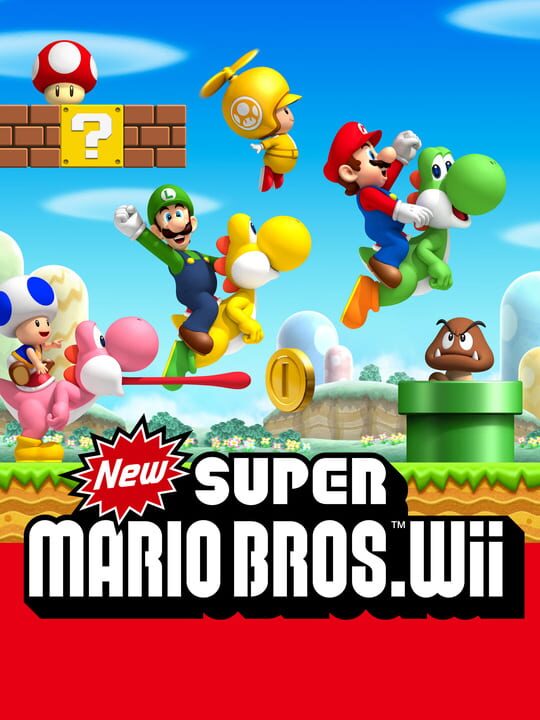 Обложка игры New Super Mario Bros. Wii