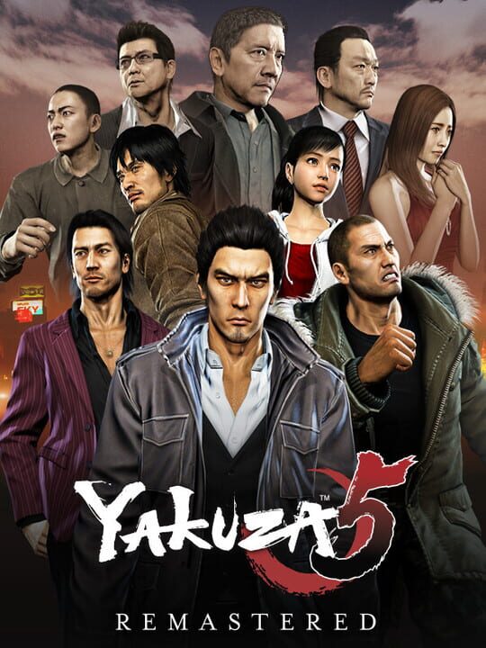 Обложка ремастера Yakuza 5 Remastered